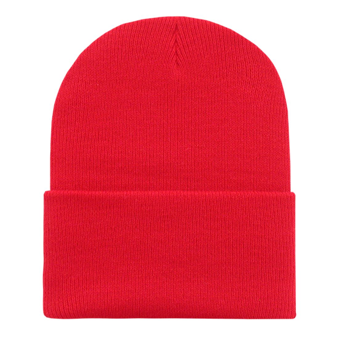 Decky 186 Long Knit Cuffed Beanies Ski Skull Winter Warm Hats Caps Blank Wholesale