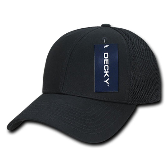 Decky 204 Air Mesh Trucker Hats Low Profile 6 Panel Curved Bill Baseball Caps Wholesale - Arclight Wholesale
