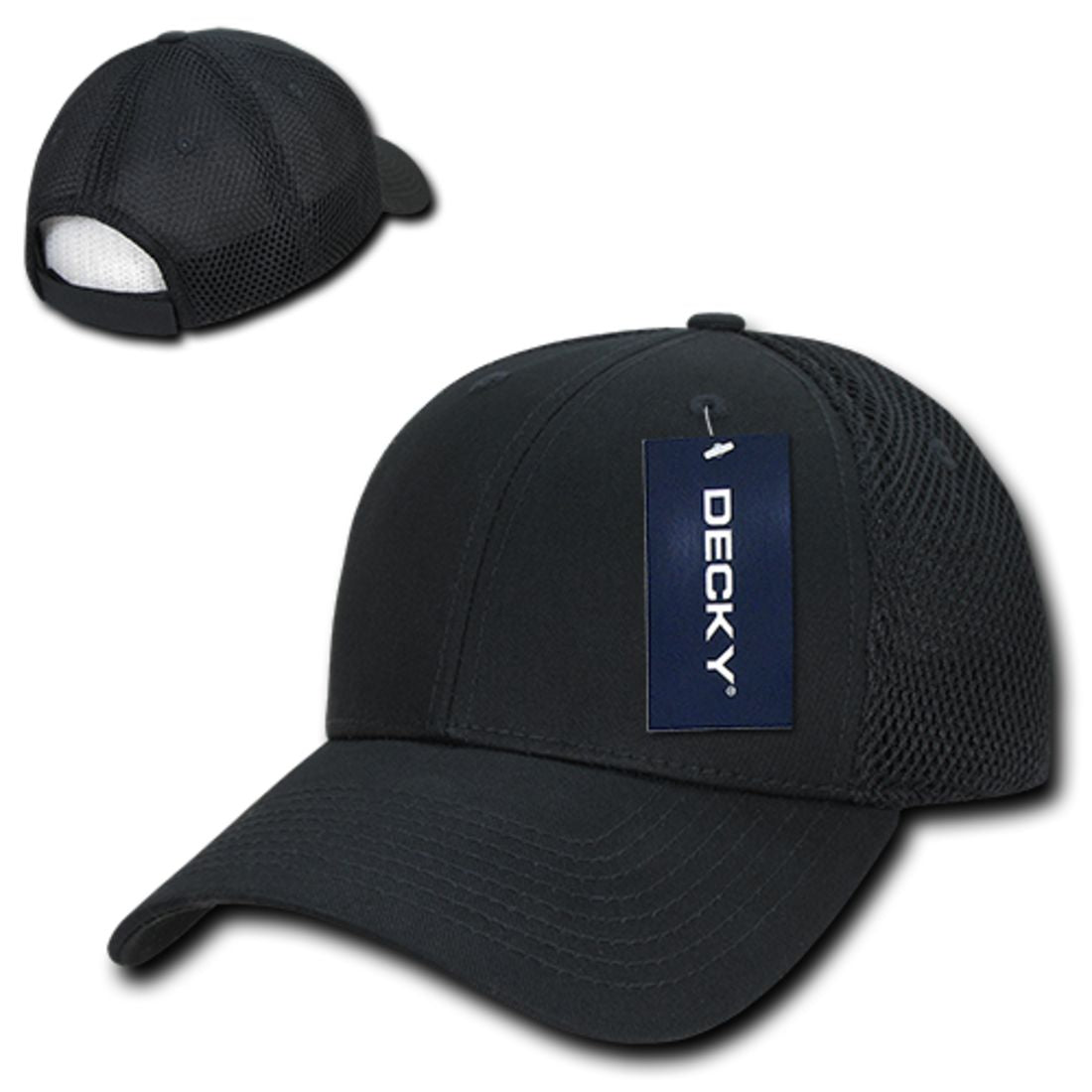 Decky 204 Air Mesh Trucker Hats Low Profile 6 Panel Curved Bill Baseball Caps Wholesale