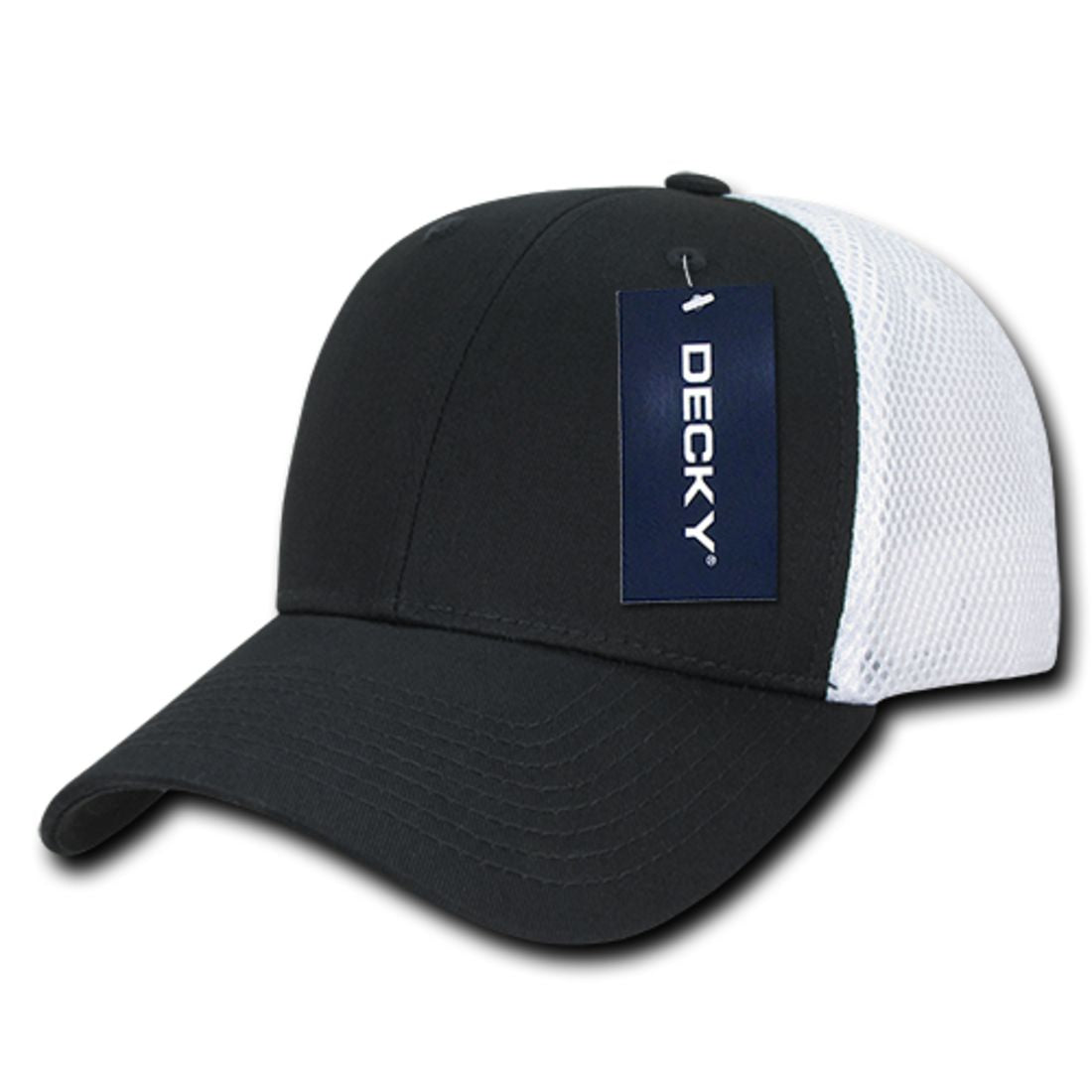 Decky 204 Air Mesh Trucker Hats Low Profile 6 Panel Curved Bill Baseball Caps Wholesale