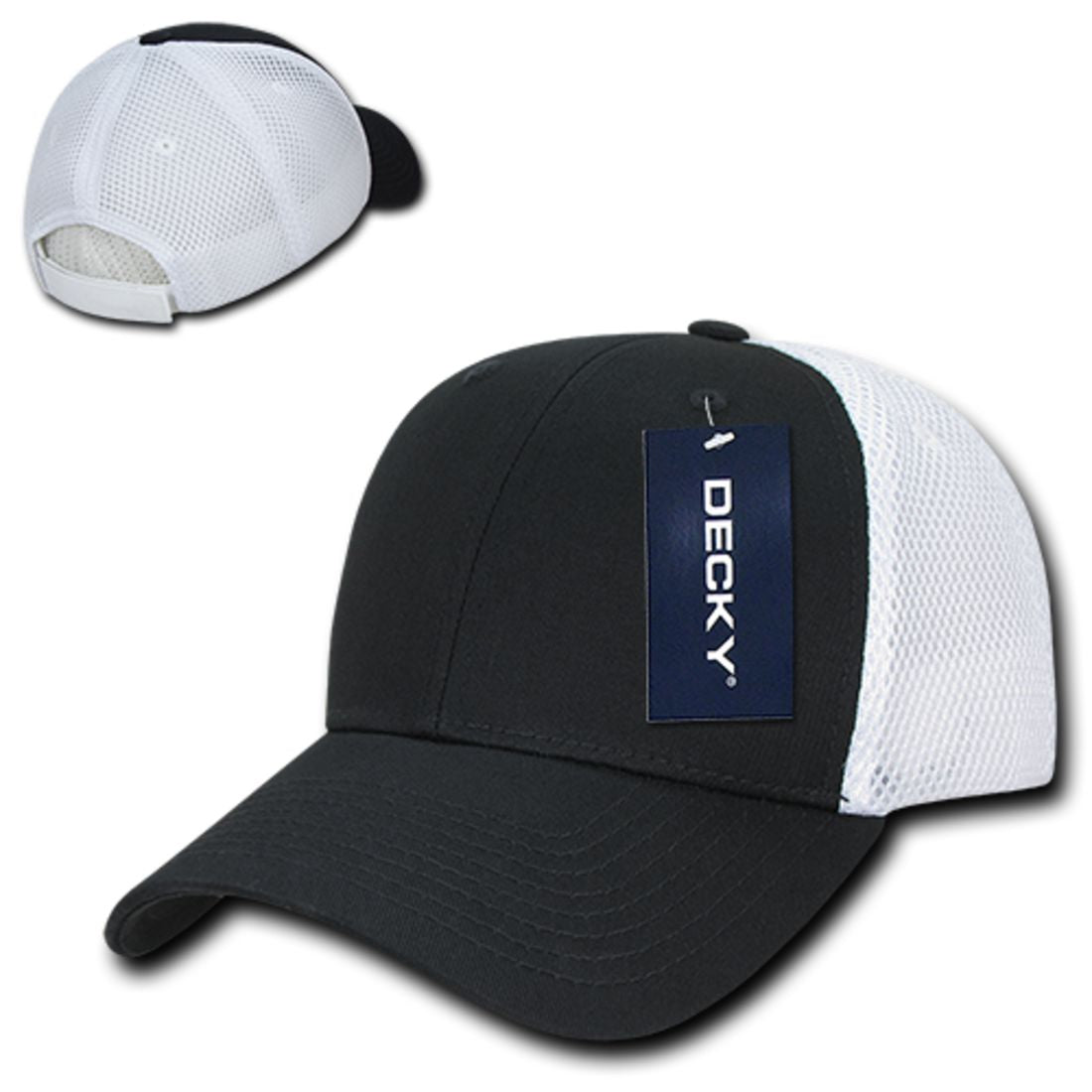 Decky 204 Air Mesh Trucker Hats Low Profile 6 Panel Curved Bill Baseball Caps Wholesale