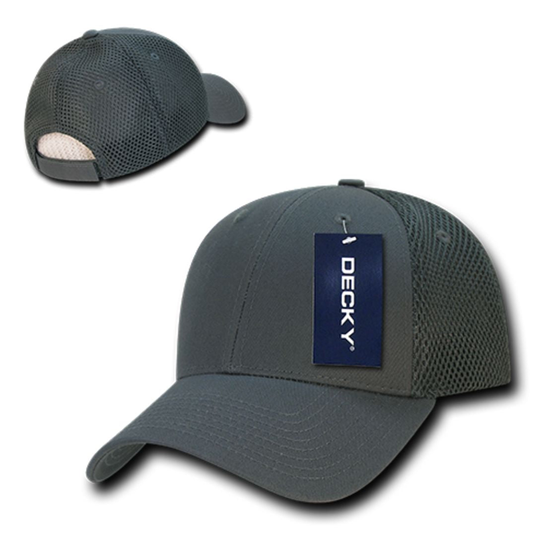 Decky 204 Air Mesh Trucker Hats Low Profile 6 Panel Curved Bill Baseball Caps Wholesale