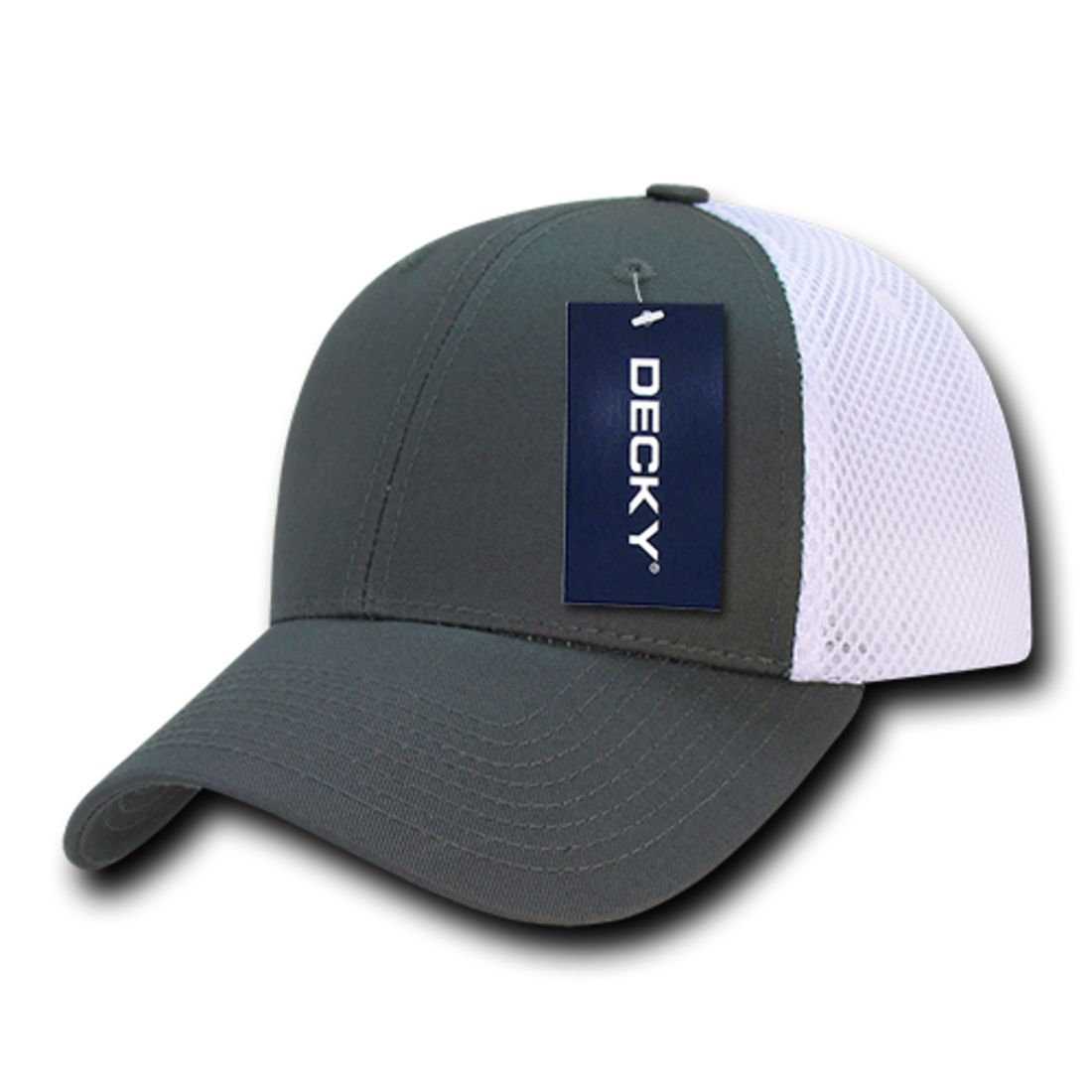 Decky 204 Air Mesh Trucker Hats Low Profile 6 Panel Curved Bill Baseball Caps Wholesale