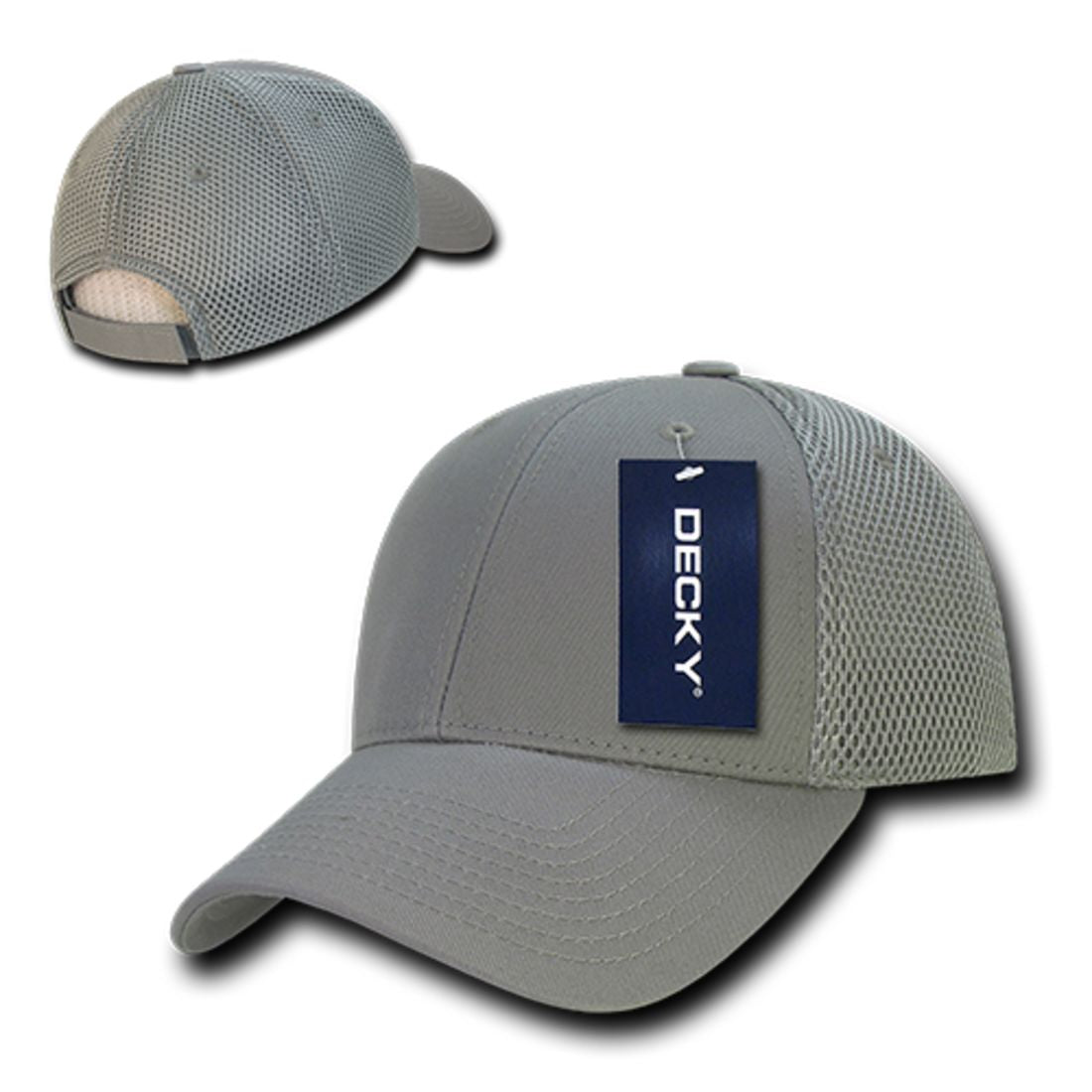 Decky 204 Air Mesh Trucker Hats Low Profile 6 Panel Curved Bill Baseball Caps Wholesale