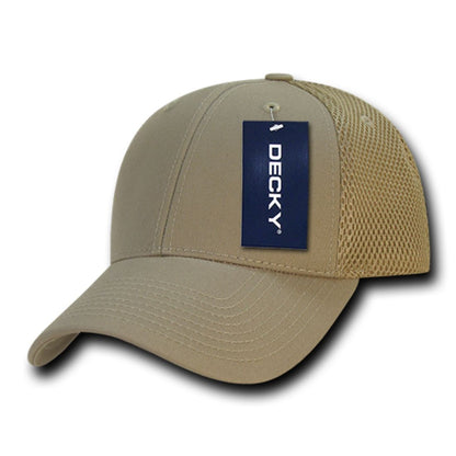 Decky 204 Air Mesh Trucker Hats Low Profile 6 Panel Curved Bill Baseball Caps Wholesale