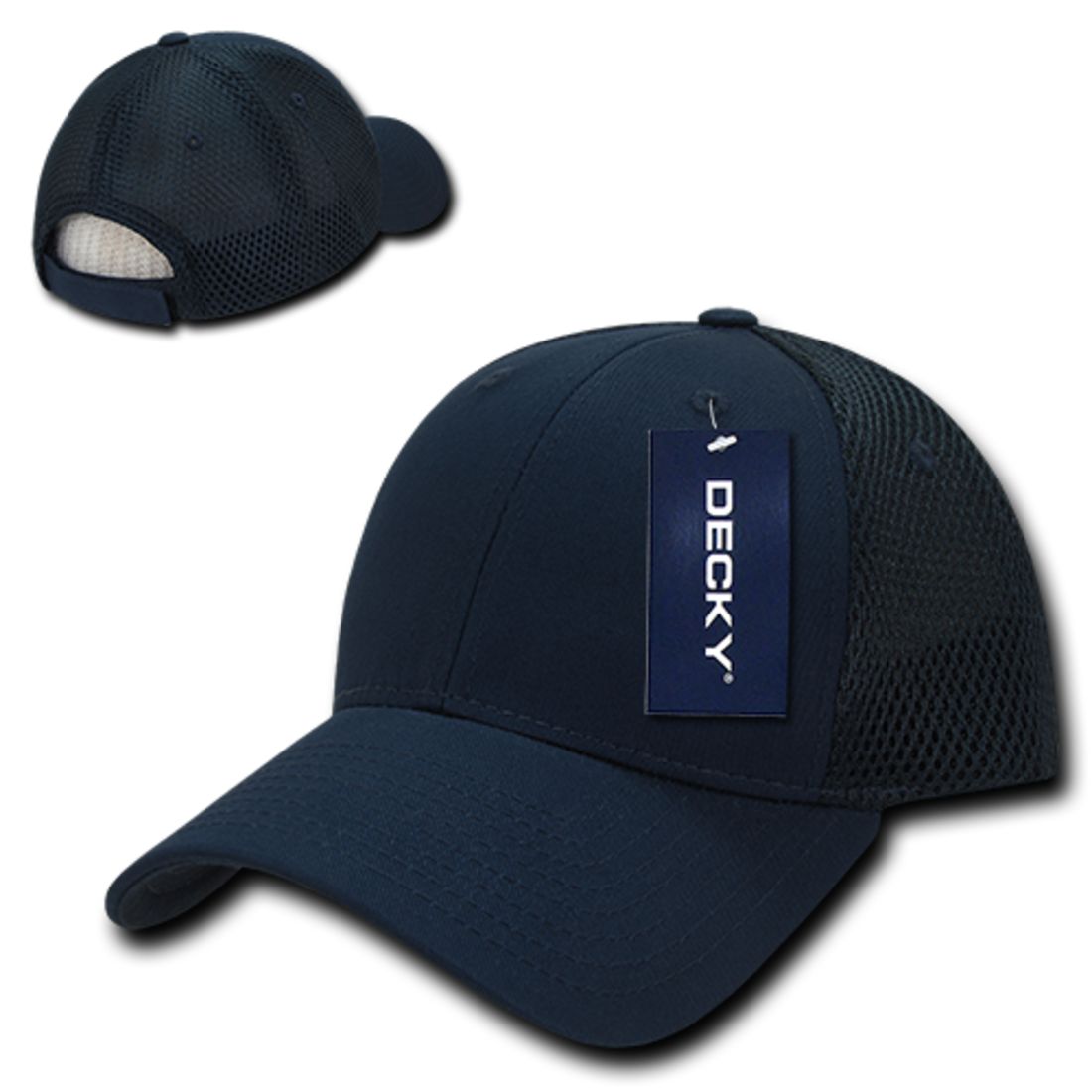 Decky 204 Air Mesh Trucker Hats Low Profile 6 Panel Curved Bill Baseball Caps Wholesale