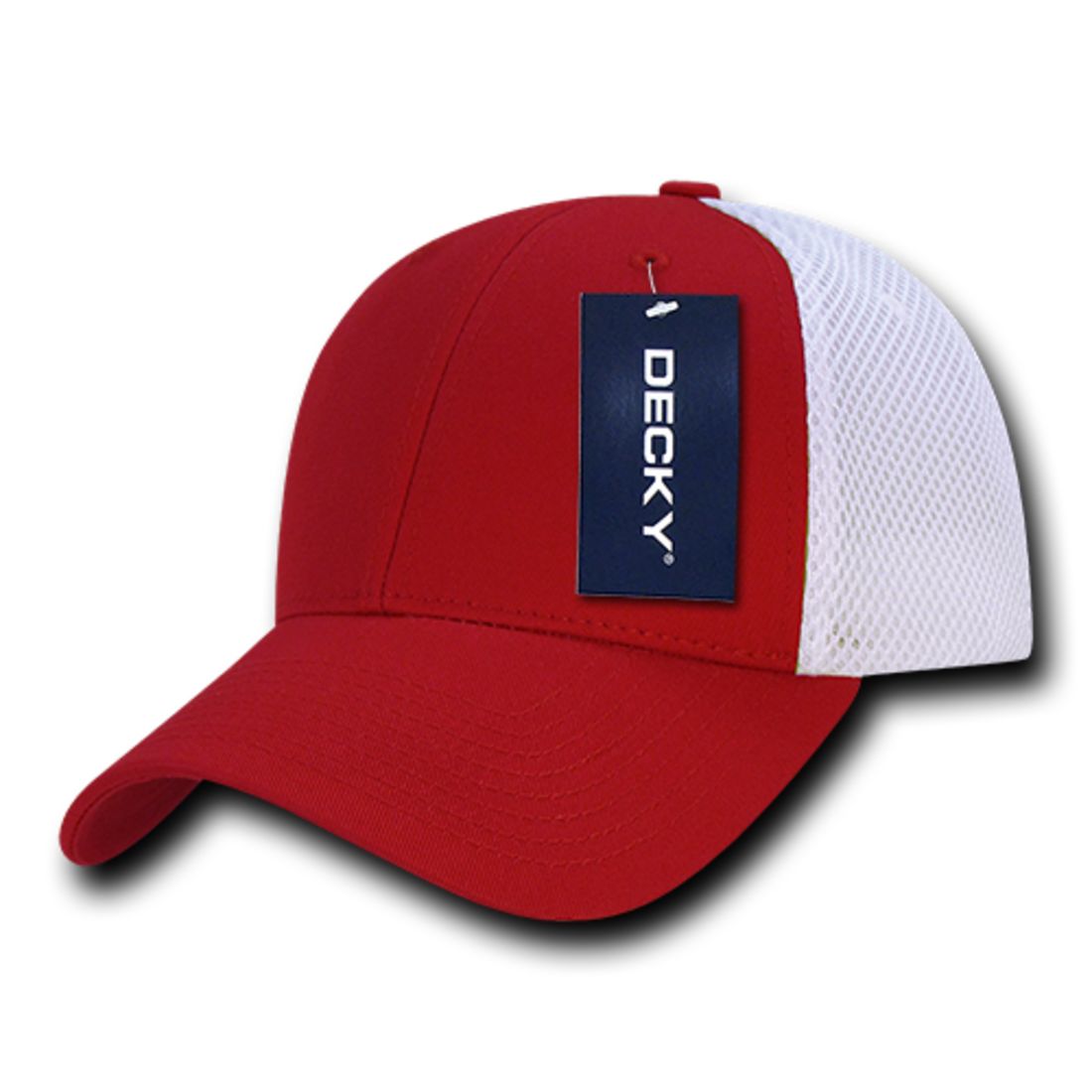 Decky 204 Air Mesh Trucker Hats Low Profile 6 Panel Curved Bill Baseball Caps Wholesale