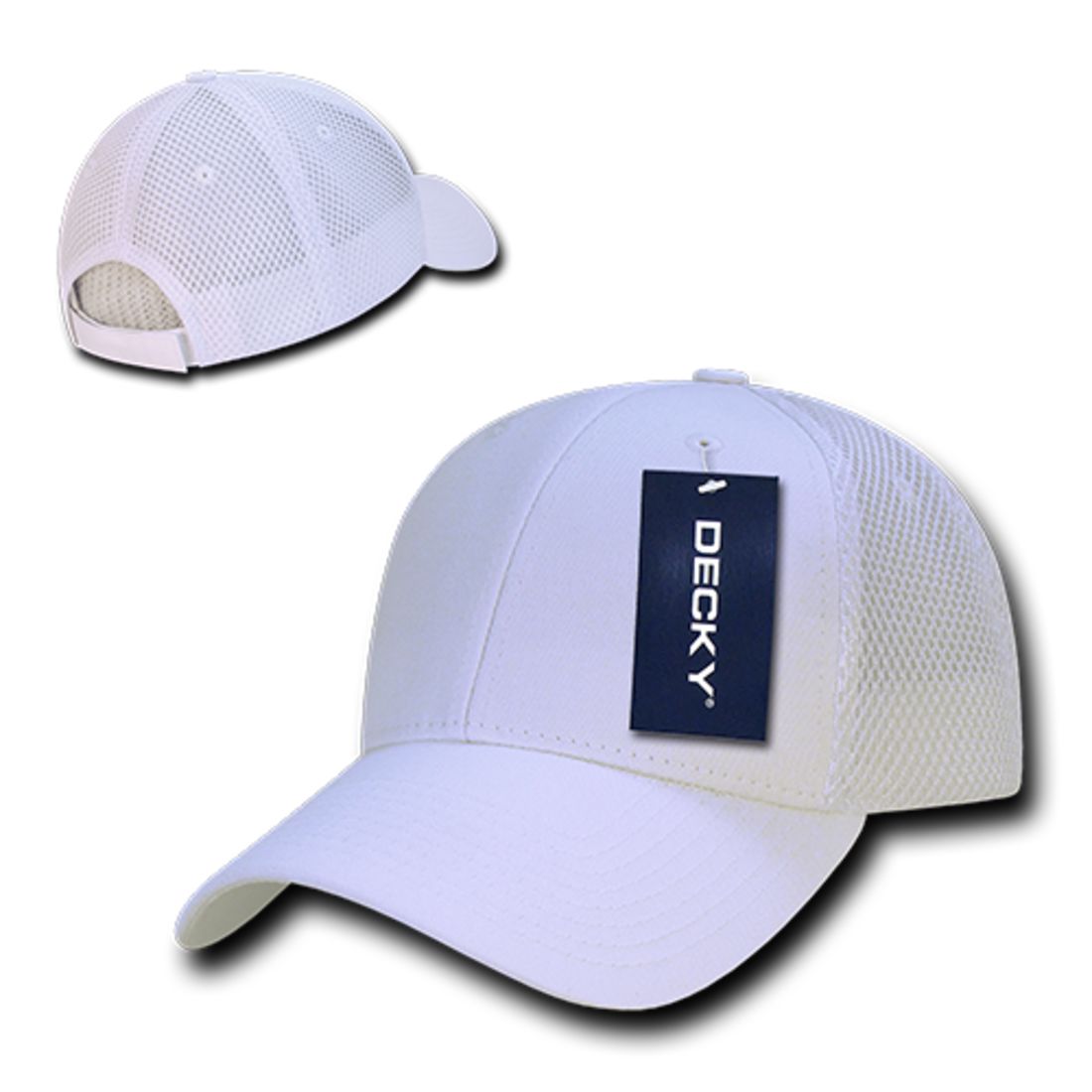 Decky 204 Air Mesh Trucker Hats Low Profile 6 Panel Curved Bill Baseball Caps Wholesale