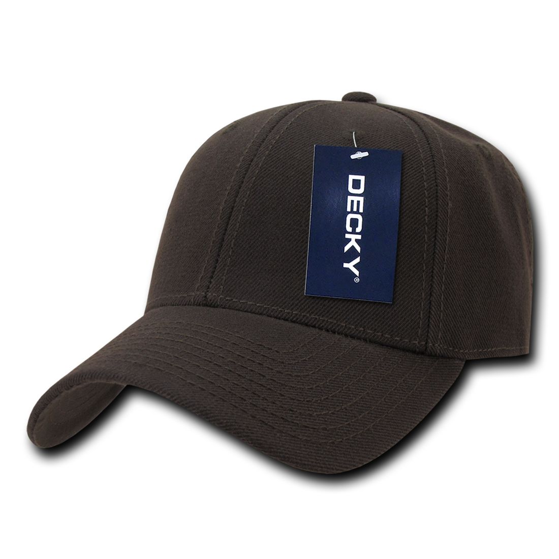 Decky 206 Low Profile Dad Hats 6 Panel Curved Bill Baseball Caps Structured Wholesale