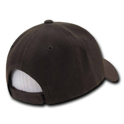 Decky 206 Low Profile Dad Hats 6 Panel Curved Bill Baseball Caps Structured Wholesale