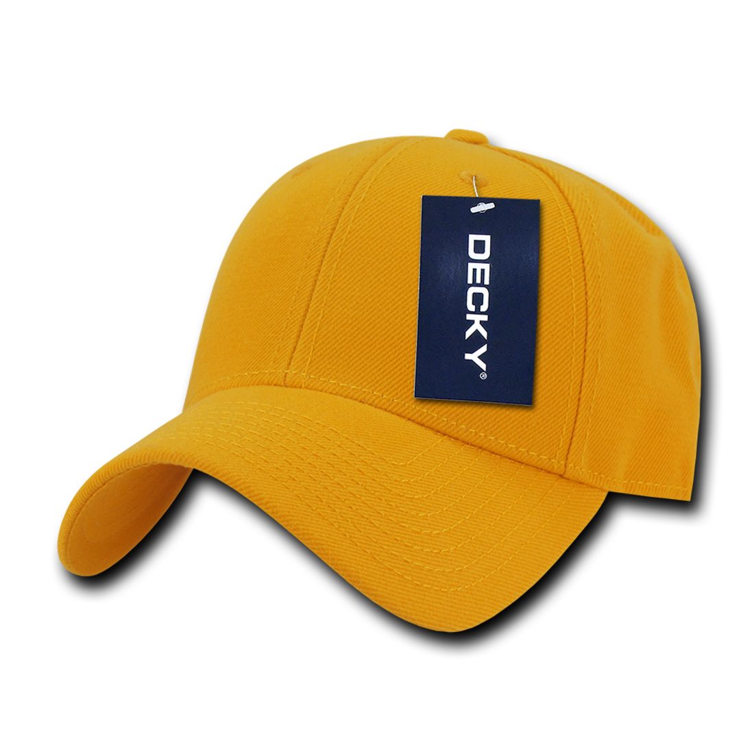 Decky 206 Low Profile Dad Hats 6 Panel Curved Bill Baseball Caps Structured Wholesale