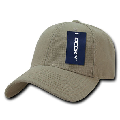 Decky 206 Low Profile Dad Hats 6 Panel Curved Bill Baseball Caps Structured Wholesale