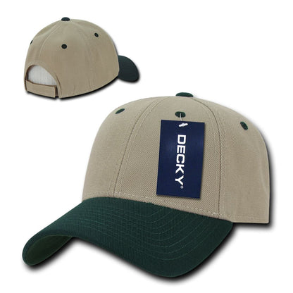 Decky 206 Low Profile Dad Hats 6 Panel Curved Bill Baseball Caps Structured Wholesale