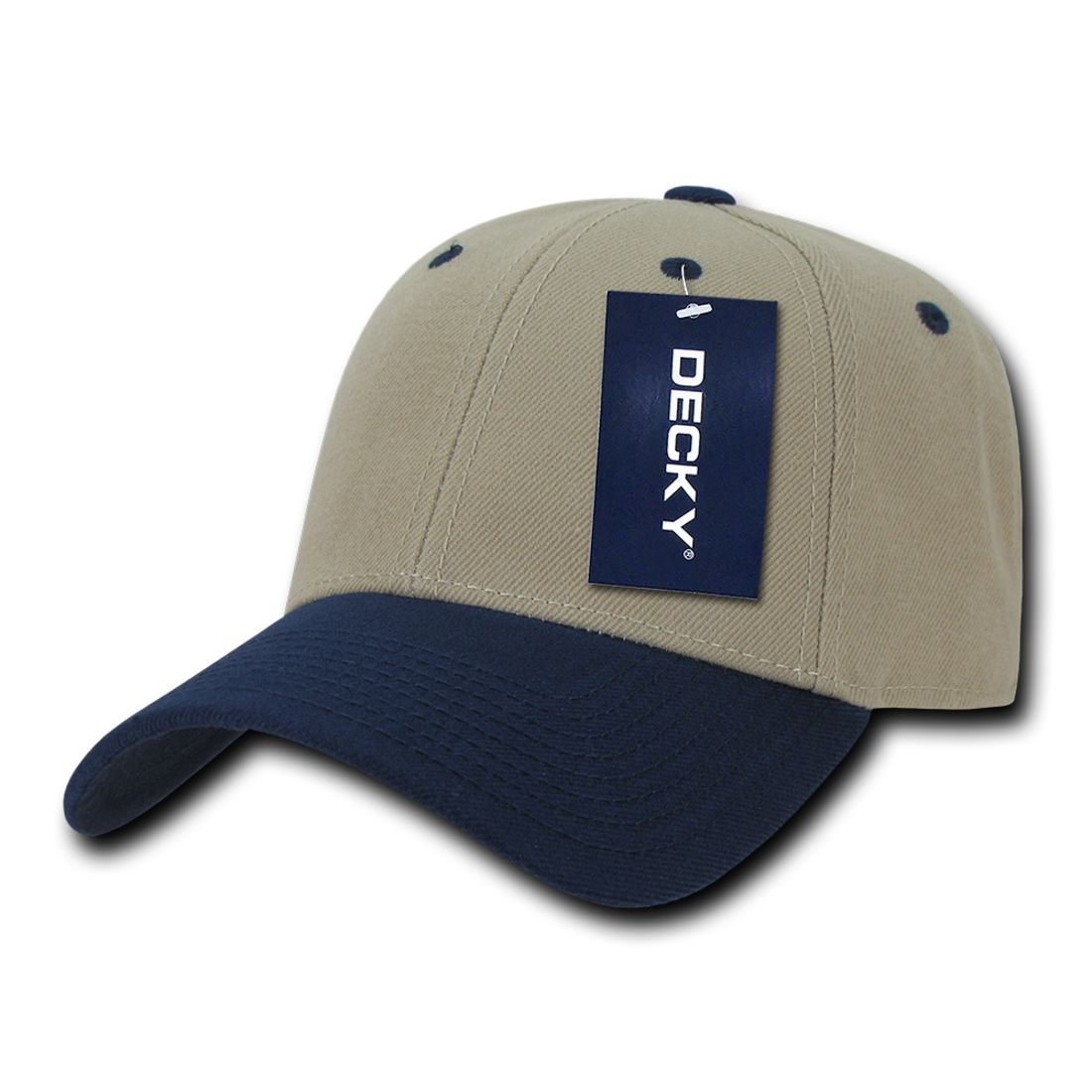 Decky 206 Low Profile Dad Hats 6 Panel Curved Bill Baseball Caps Structured Wholesale