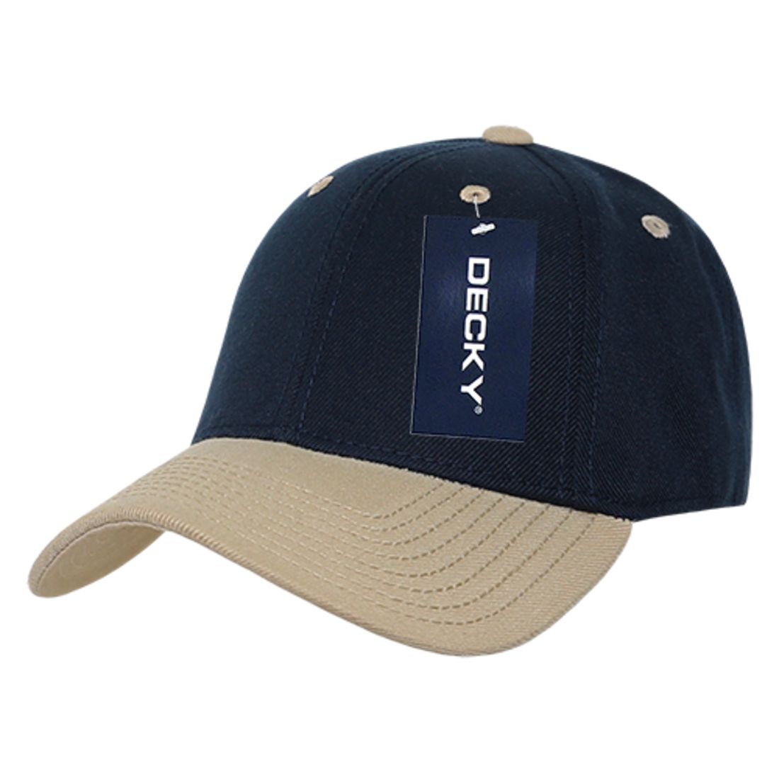 Decky 206 Low Profile Dad Hats 6 Panel Curved Bill Baseball Caps Structured Wholesale