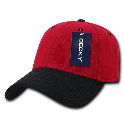 Decky 206 Low Profile Dad Hats 6 Panel Curved Bill Baseball Caps Structured Wholesale