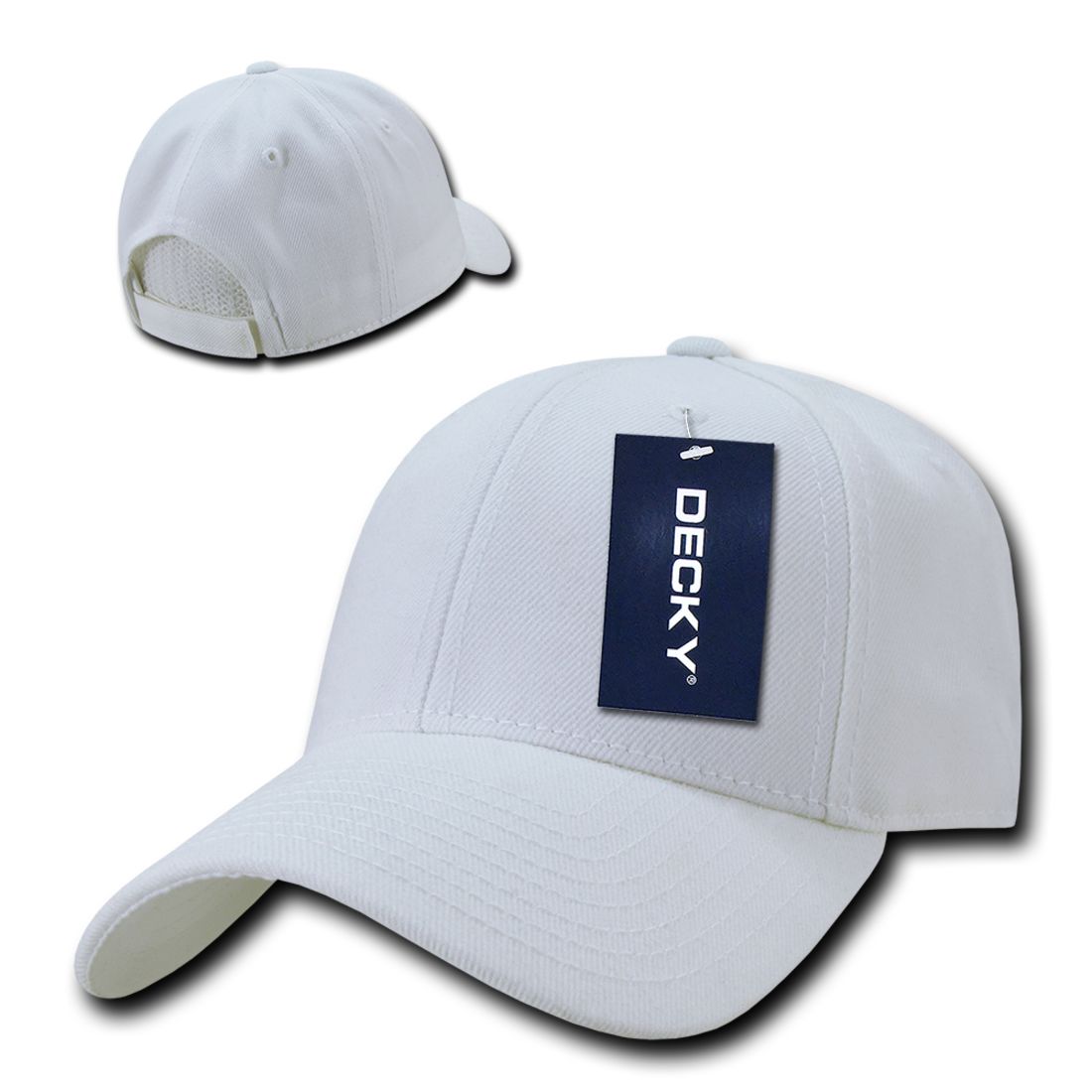 Decky 206 Low Profile Dad Hats 6 Panel Curved Bill Baseball Caps Structured Wholesale