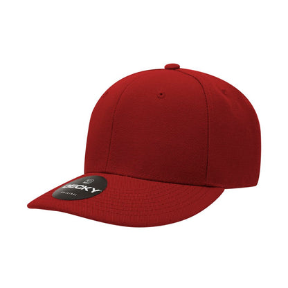 Decky Deluxe 207 Mid Profile Hats 6 Panel Curve Bill Polo Dad Baseball Caps Wholesale 