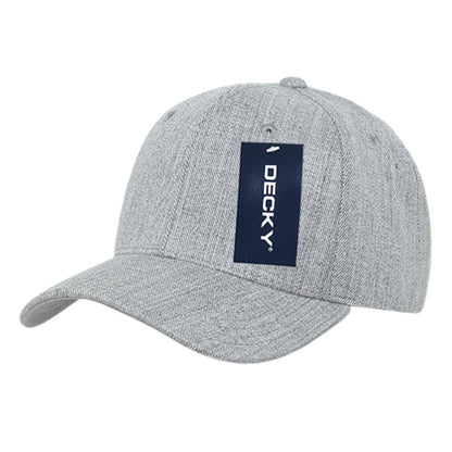 Decky Deluxe 207 Mid Profile Hats 6 Panel Curve Bill Polo Dad Baseball Caps Wholesale 