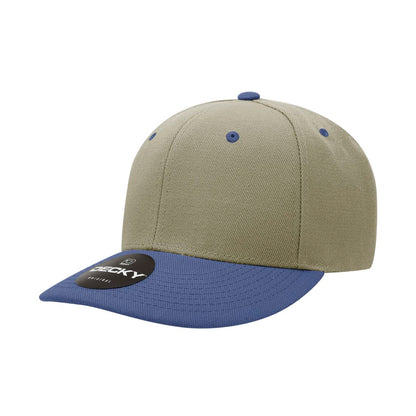 Decky Deluxe 207 Mid Profile Hats 6 Panel Curve Bill Polo Dad Baseball Caps Wholesale 