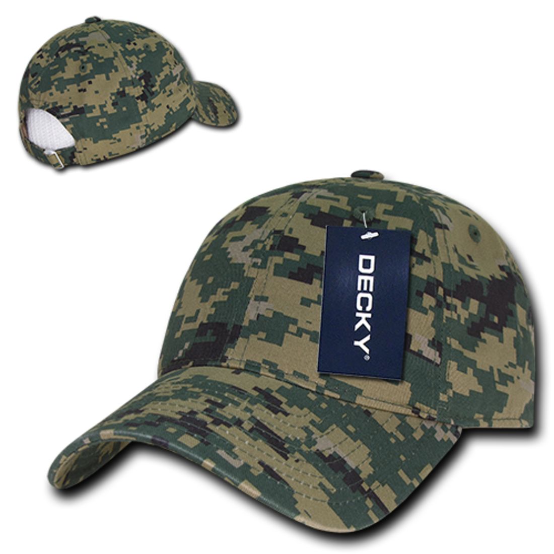 Decky 216 Relaxed Camouflage Dad Hats Low Profile 6 Panel  Curved Bill Caps Wholesale