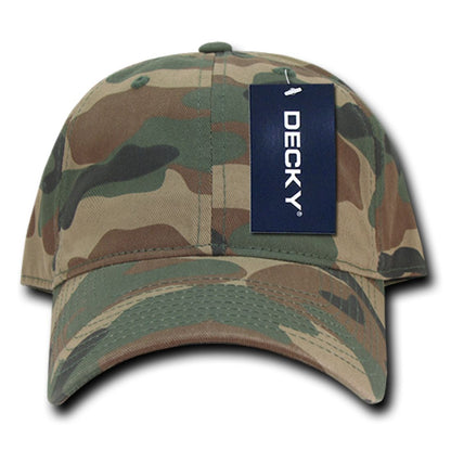 Decky 216 Relaxed Camouflage Dad Hats Low Profile 6 Panel  Curved Bill Caps Wholesale