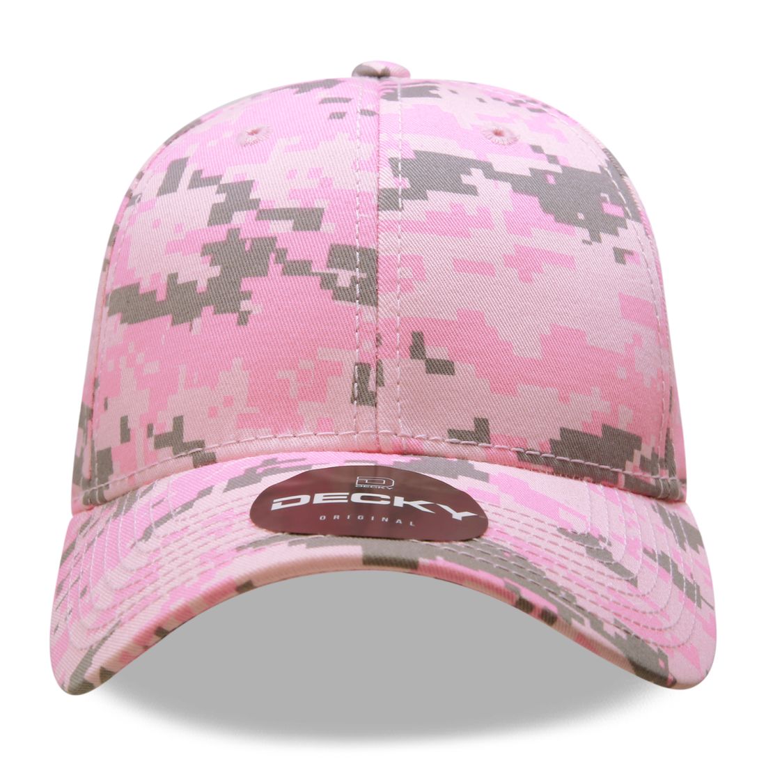 Decky 217 Structured Camouflage Hats Low Profile 6 Panel Curved Bill Caps