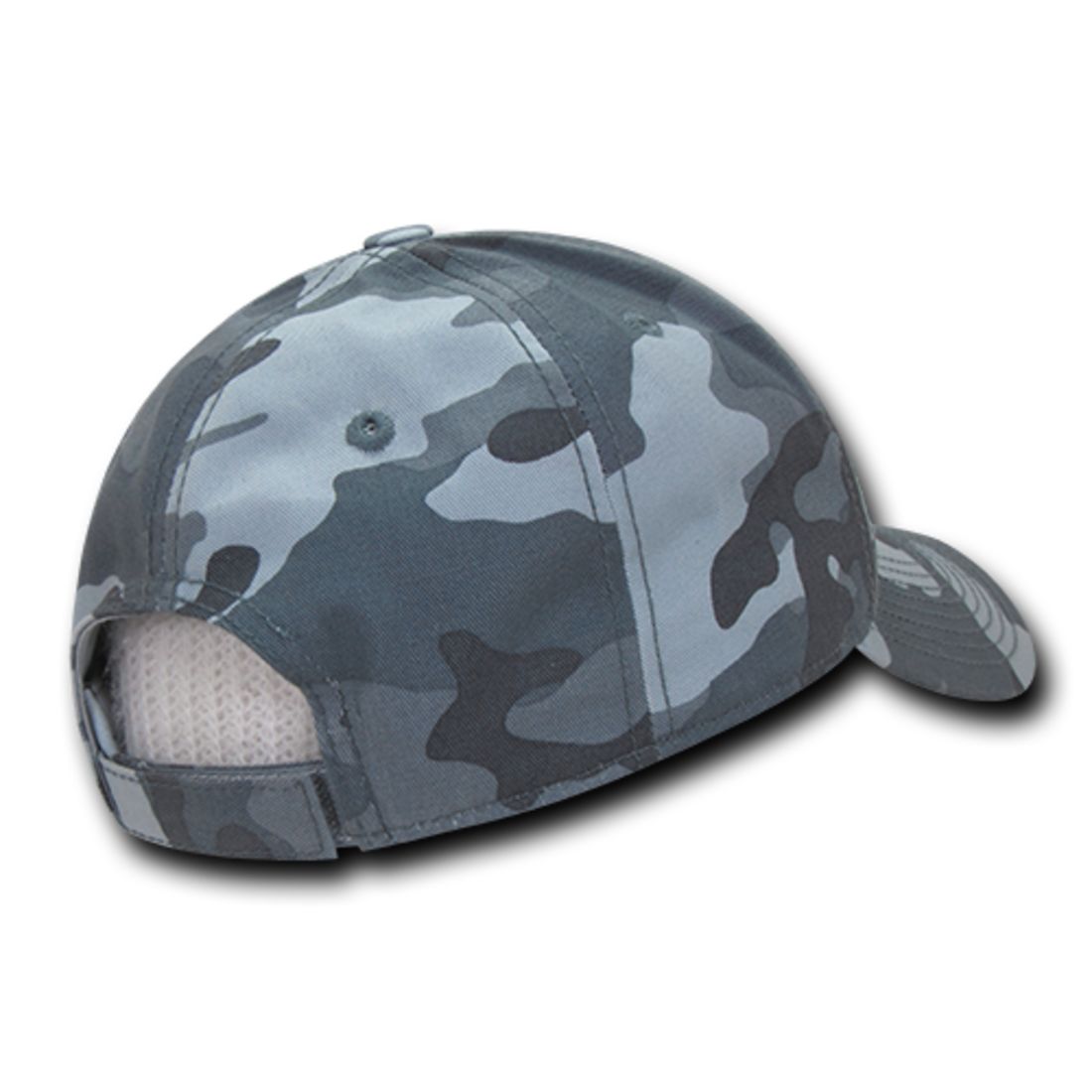 Decky 217 Structured Camouflage Hats Low Profile 6 Panel Curved Bill Caps