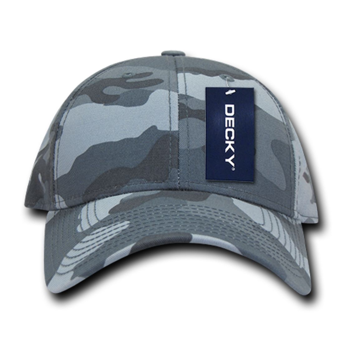 Decky 217 Structured Camouflage Hats Low Profile 6 Panel Curved Bill Caps