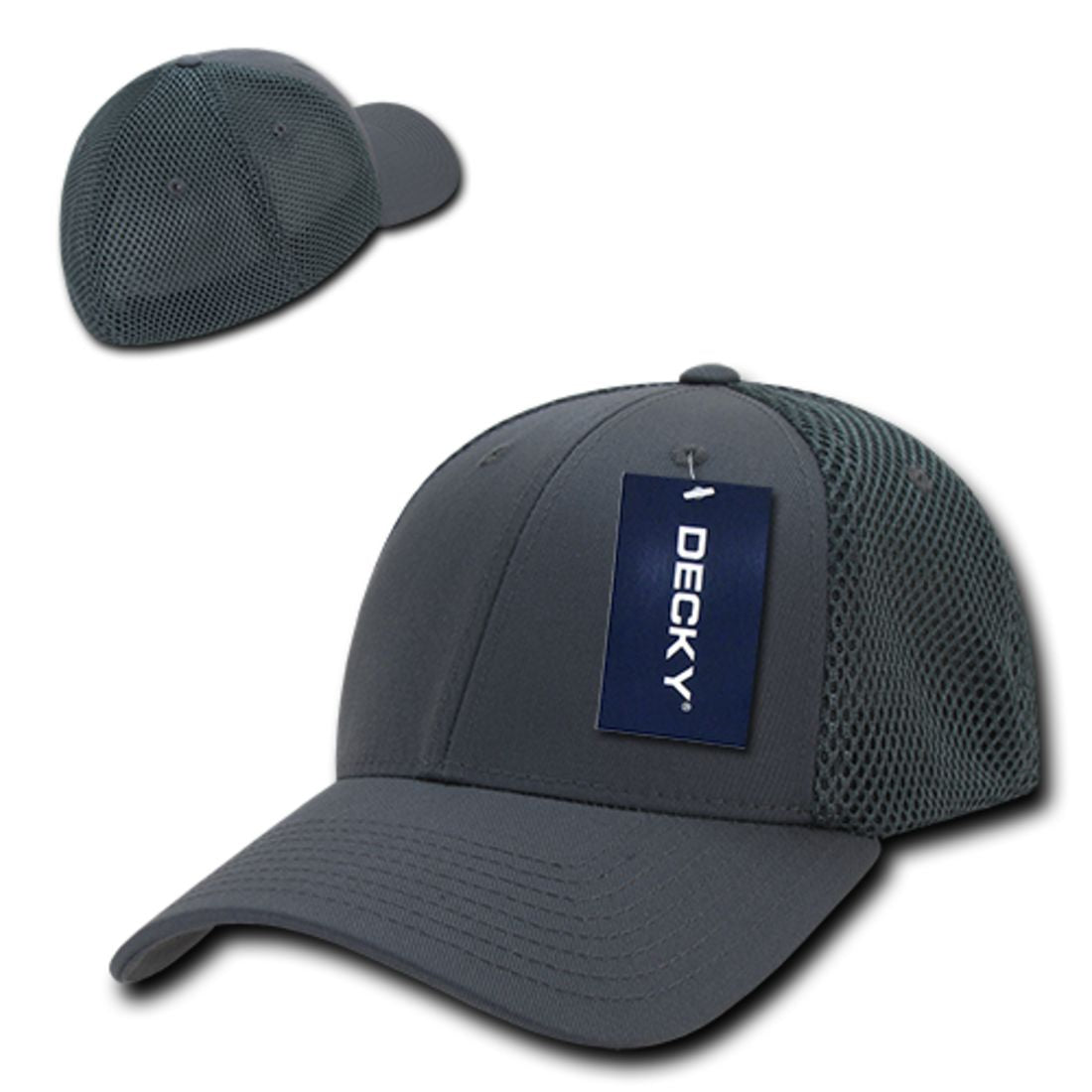 Decky 219 Aero Mesh Flex Hats Low Profile 6 Panel Baseball Caps Structured Wholesale