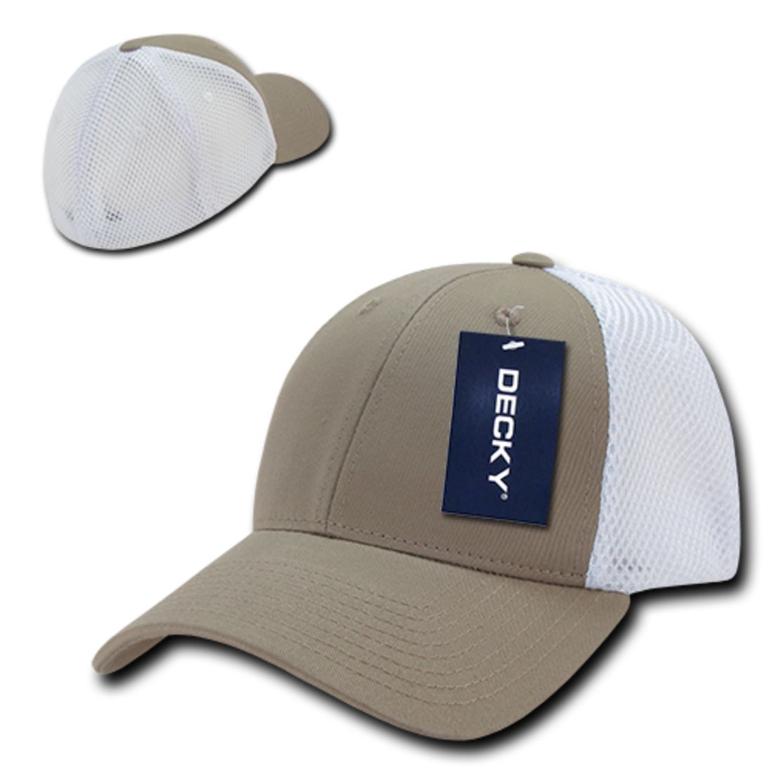 Decky 219 Aero Mesh Flex Hats Low Profile 6 Panel Baseball Caps Structured Wholesale