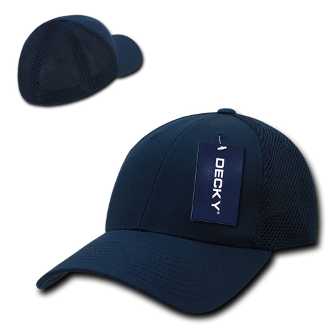 Decky 219 Aero Mesh Flex Hats Low Profile 6 Panel Baseball Caps Structured Wholesale