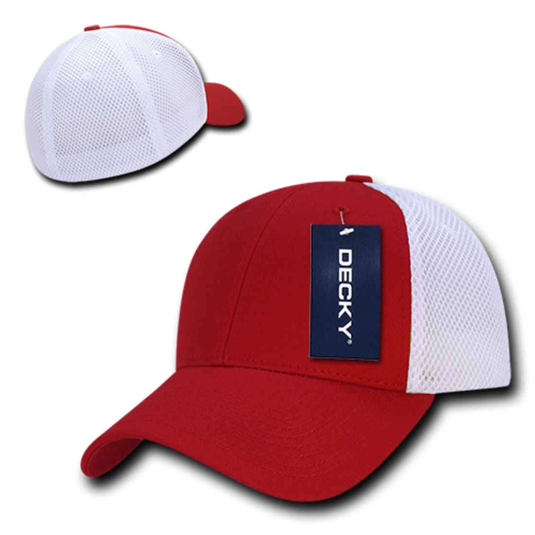 Decky 219 Aero Mesh Flex Hats Low Profile 6 Panel Baseball Caps Structured Wholesale