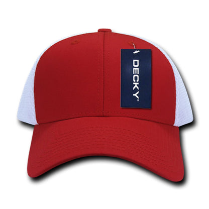 Decky 219 Aero Mesh Flex Hats Low Profile 6 Panel Baseball Caps Structured Wholesale