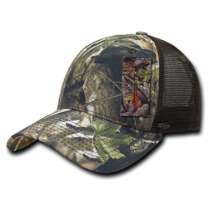 Decky 226 Camouflage Hybricam Trucker Hats High Profile Curved Bill Baseball Caps Wholesale