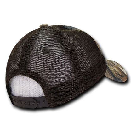 Decky 227 Relaxed Camouflage Hybricam Trucker Hats Low Profile 6 Panel Baseball Caps Wholesale