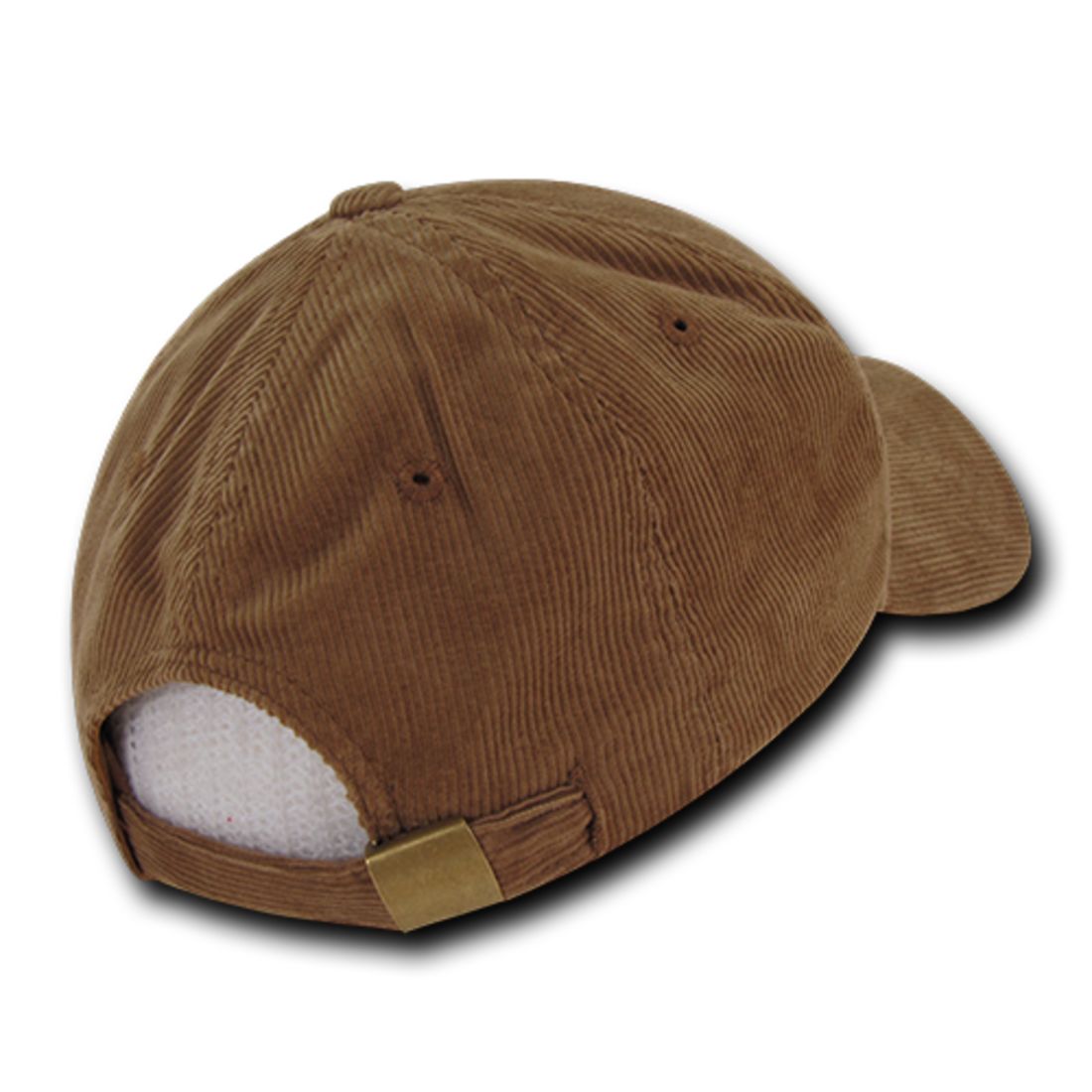 Decky 231 Corduroy Hats Low Crown 6 Panel Curved Bill Dad Baseball Caps Wholesale