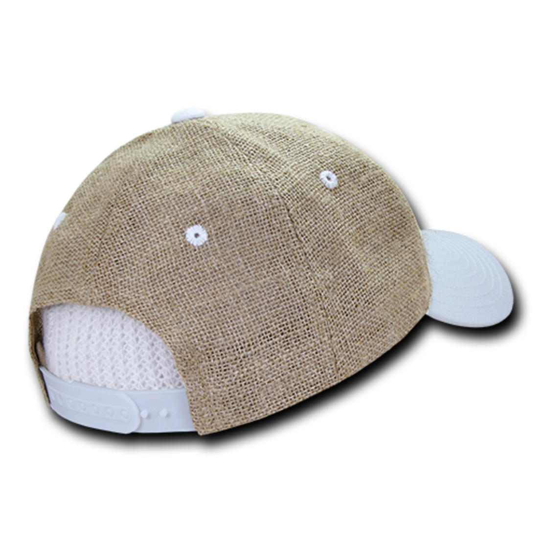 Decky 232 Jute Low Crown Hats 6 Panel Curved Bill Dad Baseball Caps Wholesale