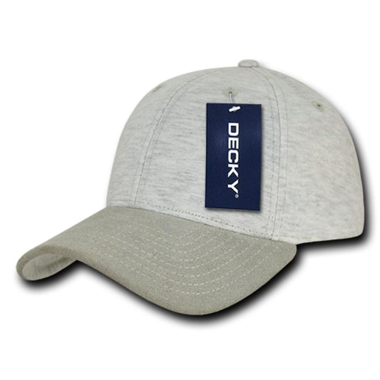 Decky 233 Heather Jersey Knit Hats Low Profile 6 Panel Baseball Caps Wholesale - Star Hats & Embroidery