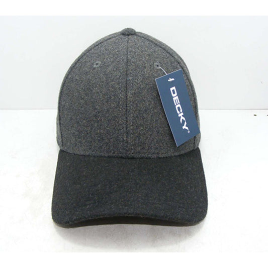 Decky 236 Melton Wool Baseball Hats Low Corwn 6 Panel Curved Bill Caps Wholesale - Star Hats & Embroidery