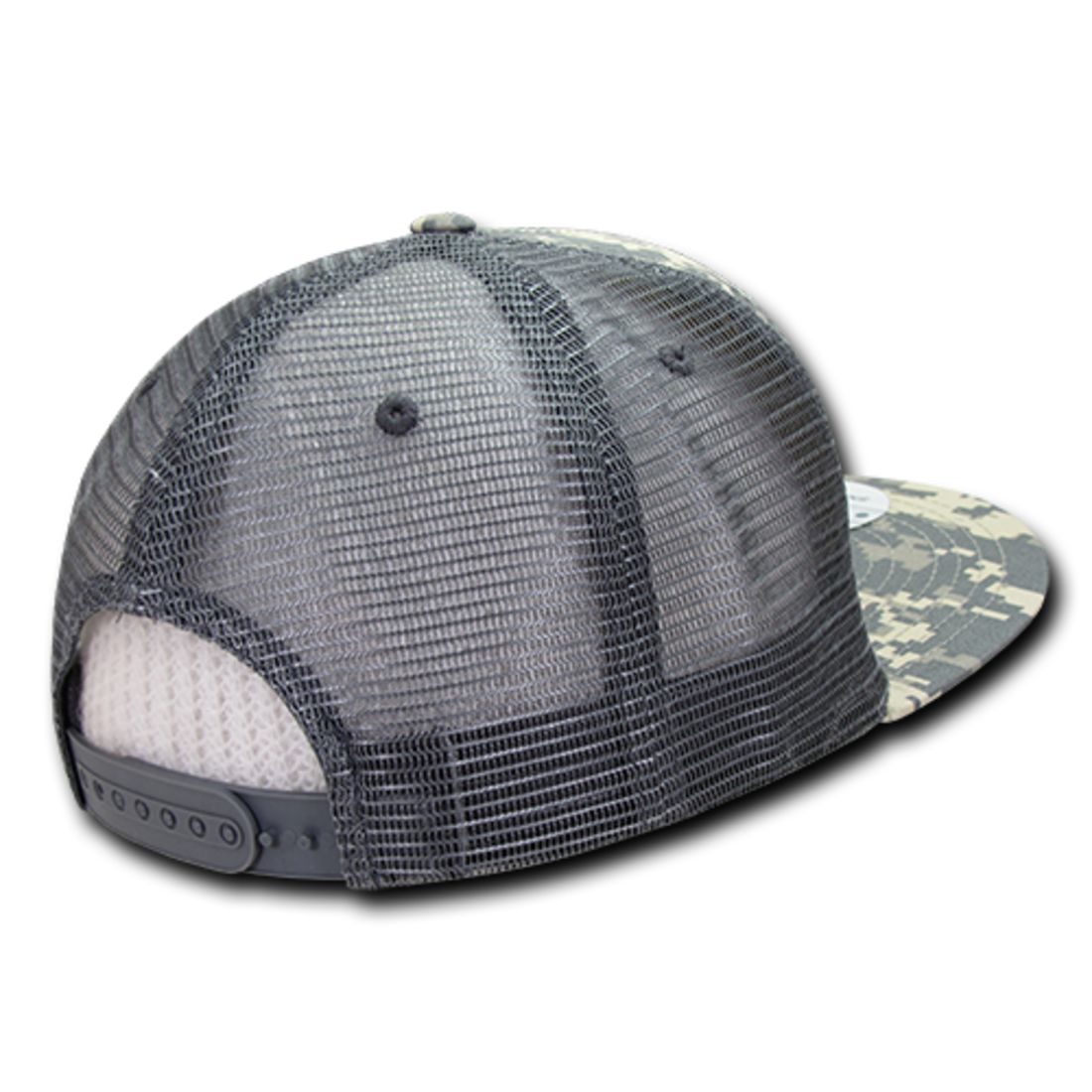 Decky 241 Ripstop Trucker Hats High Profile 6 Panel Flat Bill Baseball Caps Wholesale