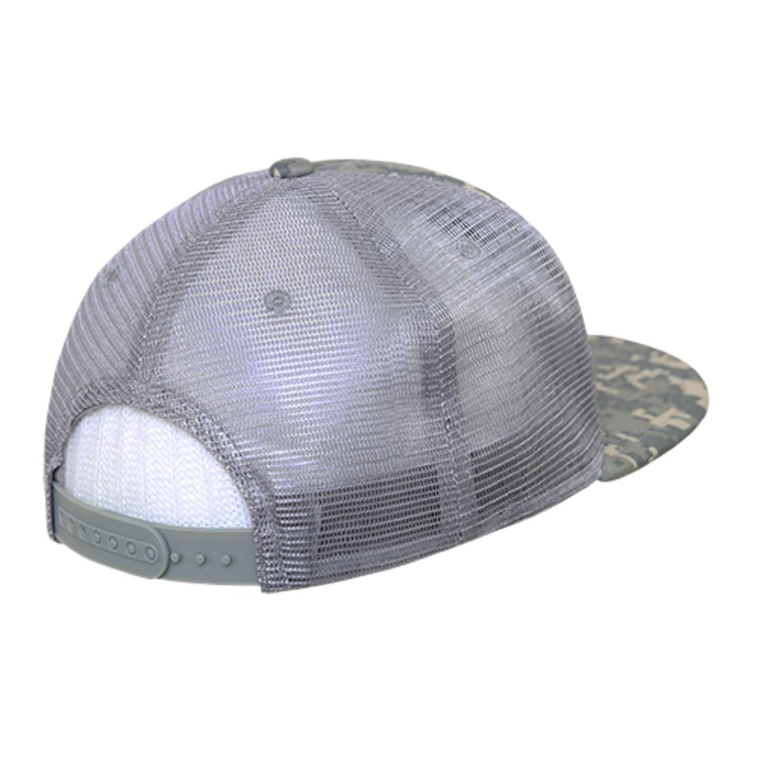 Decky 254 Camouflage Foam Mesh Trucker Hats 5 Panel Flat Bill Snapback Caps Wholesale