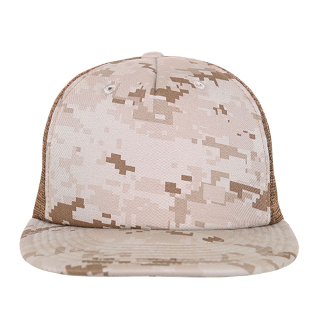Decky 254 Camouflage Foam Mesh Trucker Hats 5 Panel Flat Bill Snapback Caps Wholesale
