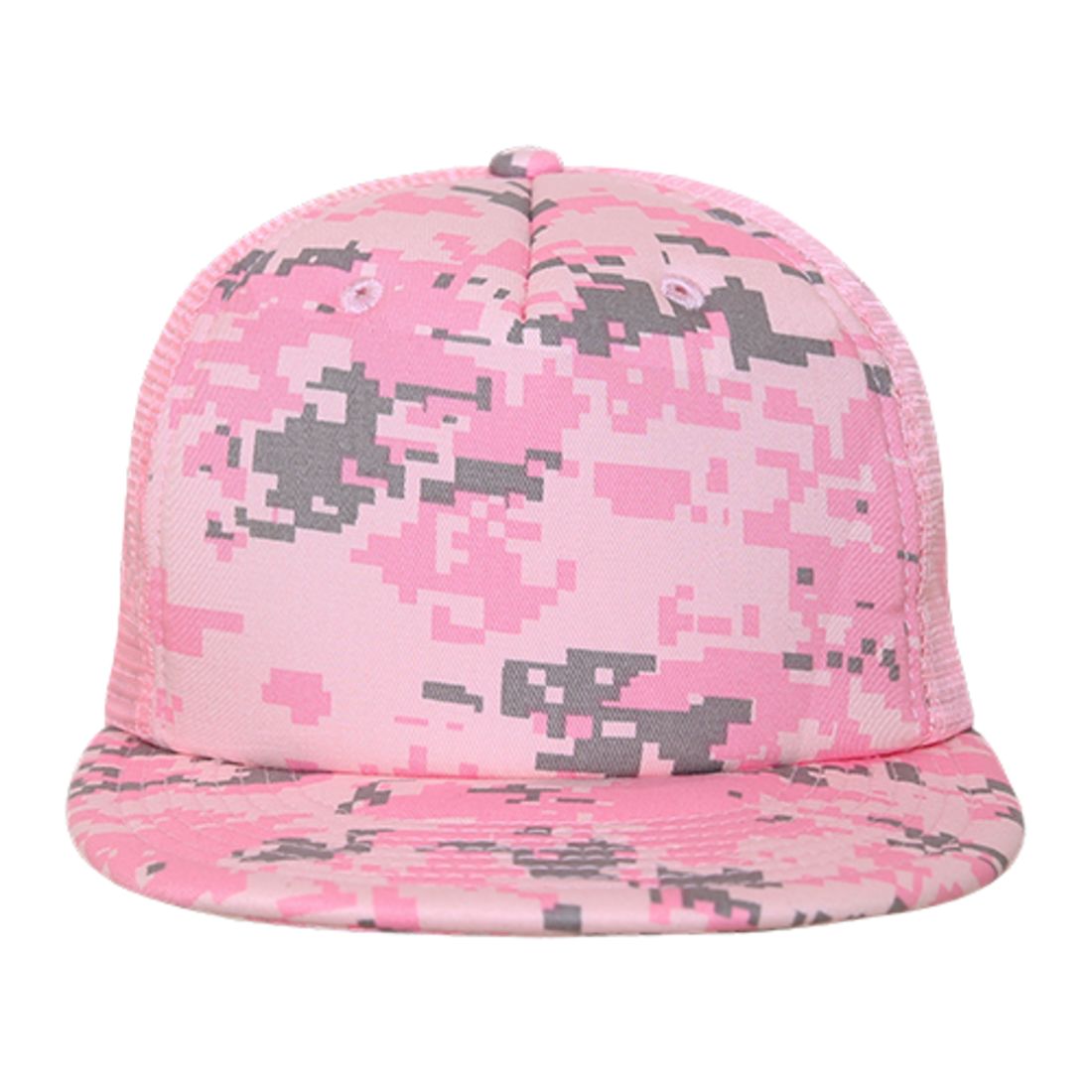 Decky 254 Camouflage Foam Mesh Trucker Hats 5 Panel Flat Bill Snapback Caps Wholesale