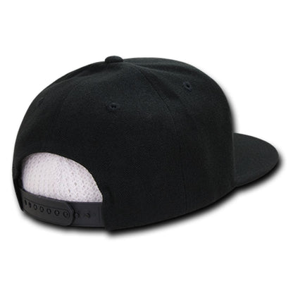 Decky 333 High Profile Structured Hats 5 Panel Flat Bill Snapback Baseball Caps Wholesale