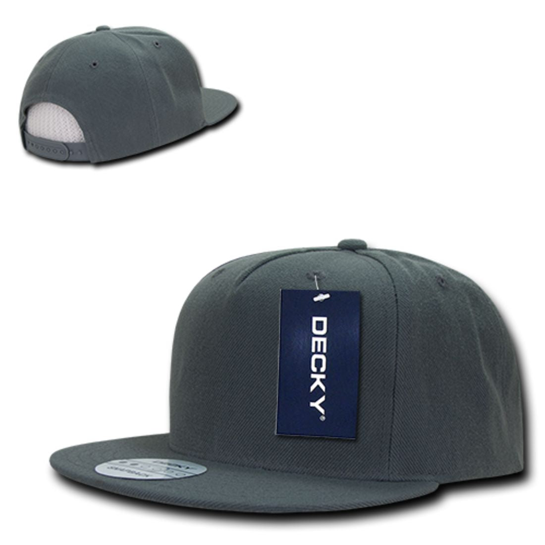 Decky 333 High Profile Structured Hats 5 Panel Flat Bill Snapback Baseball Caps Wholesale