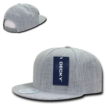 Decky 333 High Profile Structured Hats 5 Panel Flat Bill Snapback Baseball Caps Wholesale