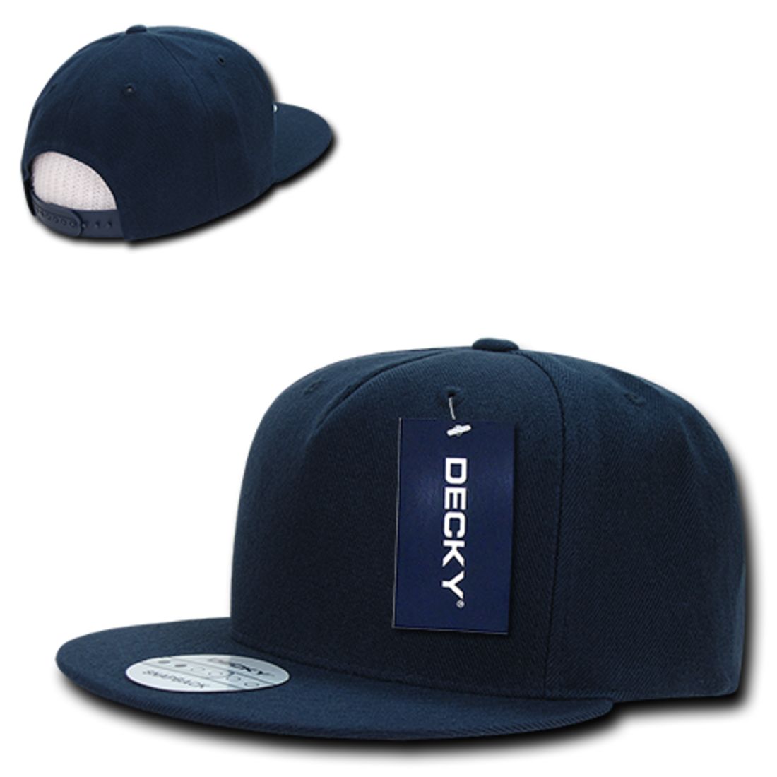 Decky 333 High Profile Structured Hats 5 Panel Flat Bill Snapback Baseball Caps Wholesale