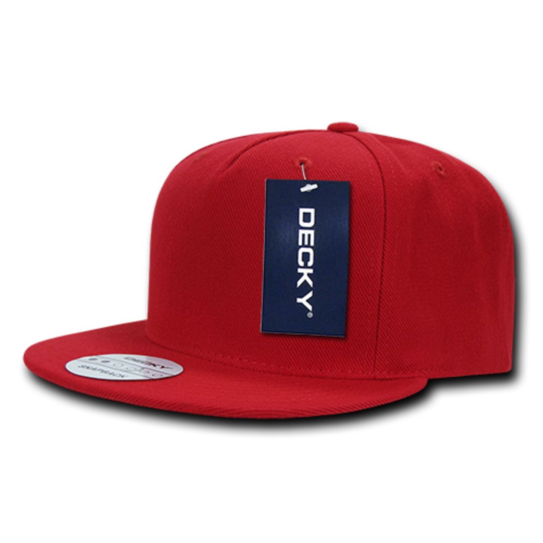 Decky 333 High Profile Structured Hats 5 Panel Flat Bill Snapback Baseball Caps Wholesale