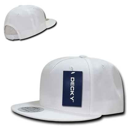 Decky 333 High Profile Structured Hats 5 Panel Flat Bill Snapback Baseball Caps Wholesale